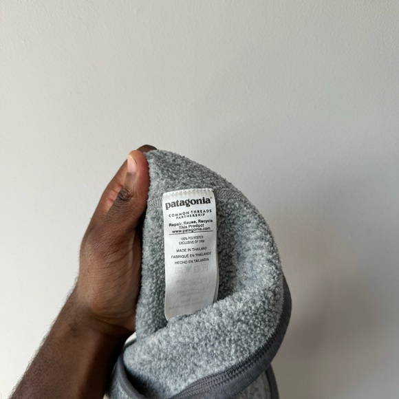 Patagonia Better Sweater Men’s 1/4 Heather Gray Jacket - Picture 4 of 5